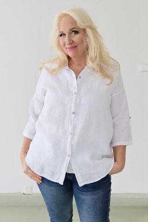 Lilli pellavapaita valkoinen Pellavatehdas