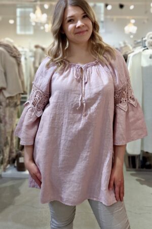 Lisbeth pellavatunika roosa Pellavatehdas