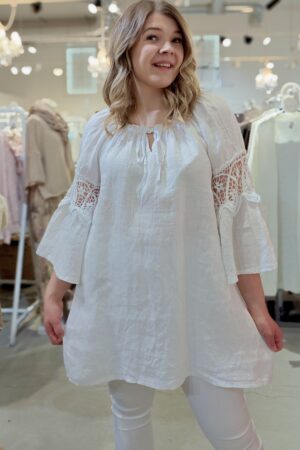 Lisbeth pellavatunika valkoinen Pellavatehdas