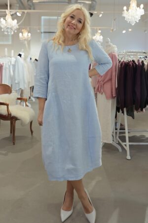 Pellavatehdas Aada pellavamekko vaaleansininen