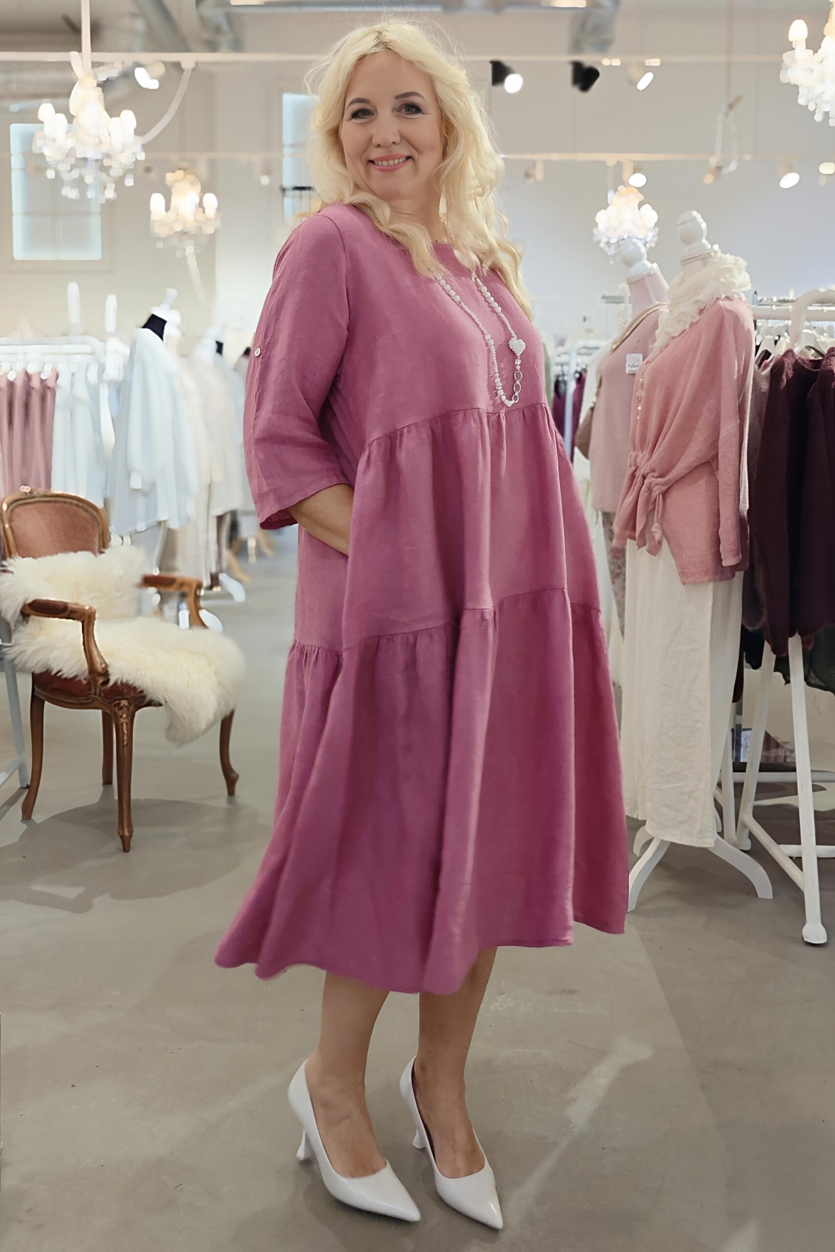 Pellavatehdas Joanna Plus pellavamekko marjapuuro