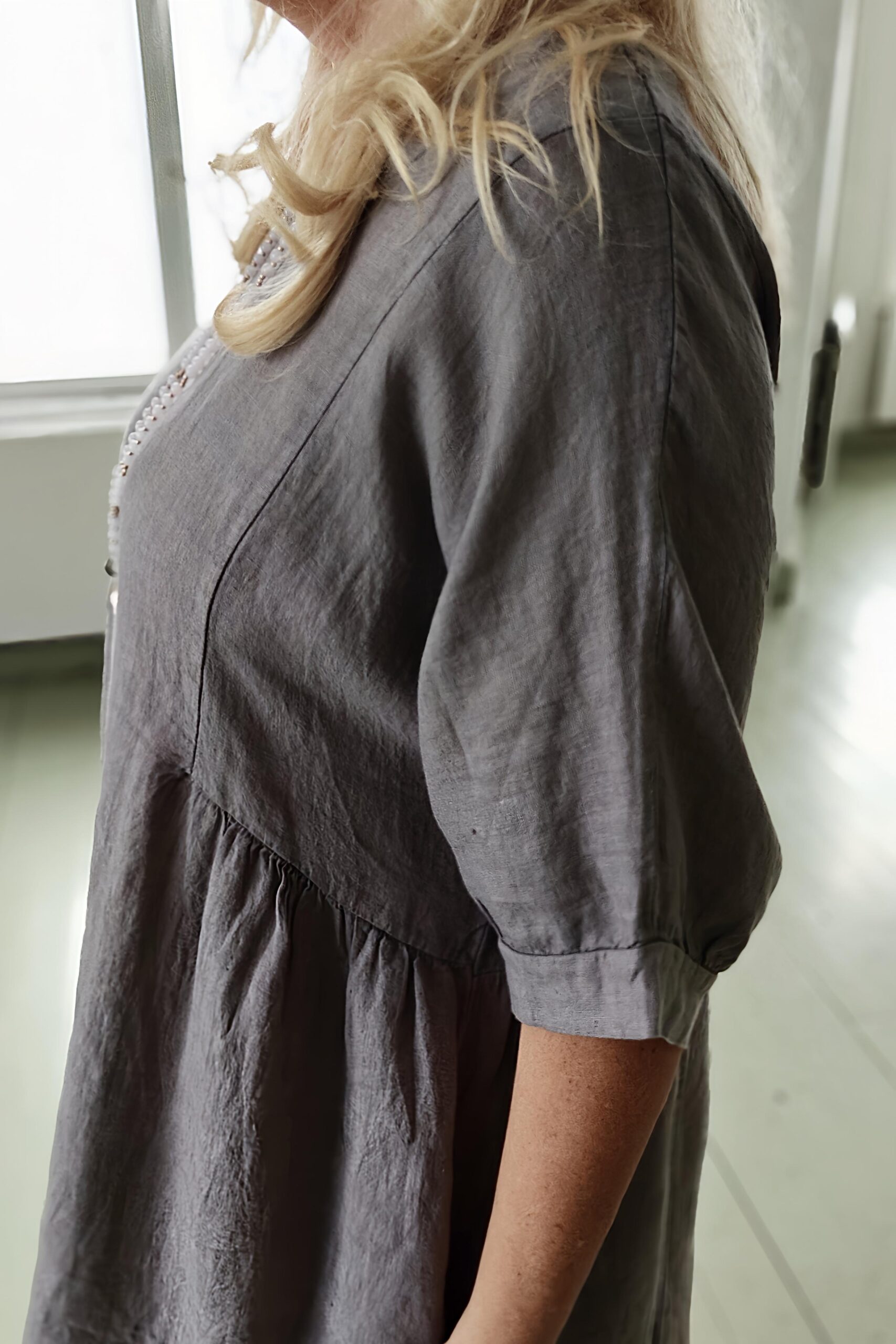 Pellavatehdas Magda pellavamekko taube