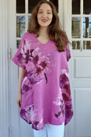 Pellavatehdas Joelle pellavatunika roosa