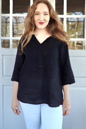 Pellavatehdas Mandi pellavapaita musta