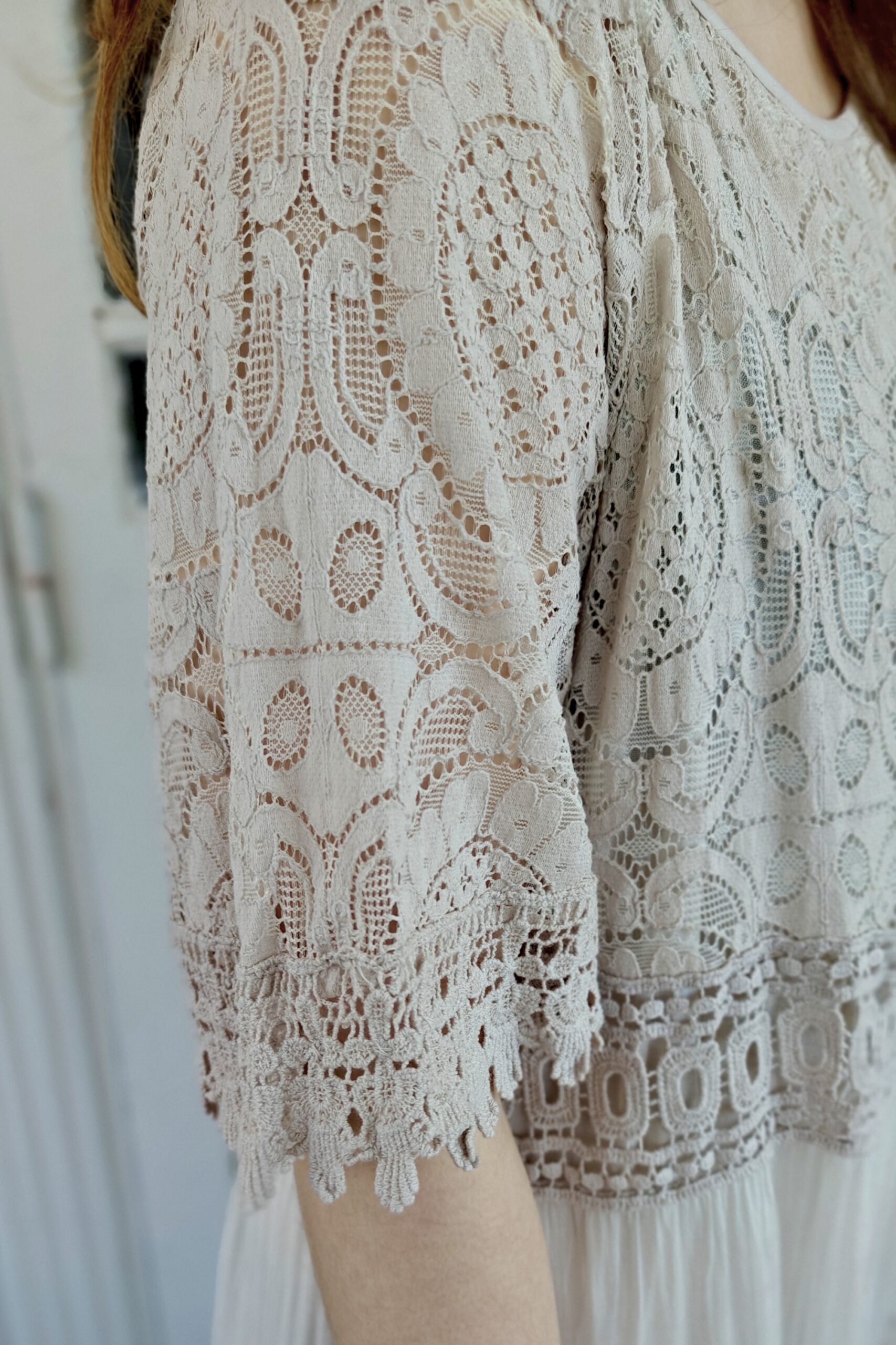 Brita pitsimekko, beige L/XL - Image 4