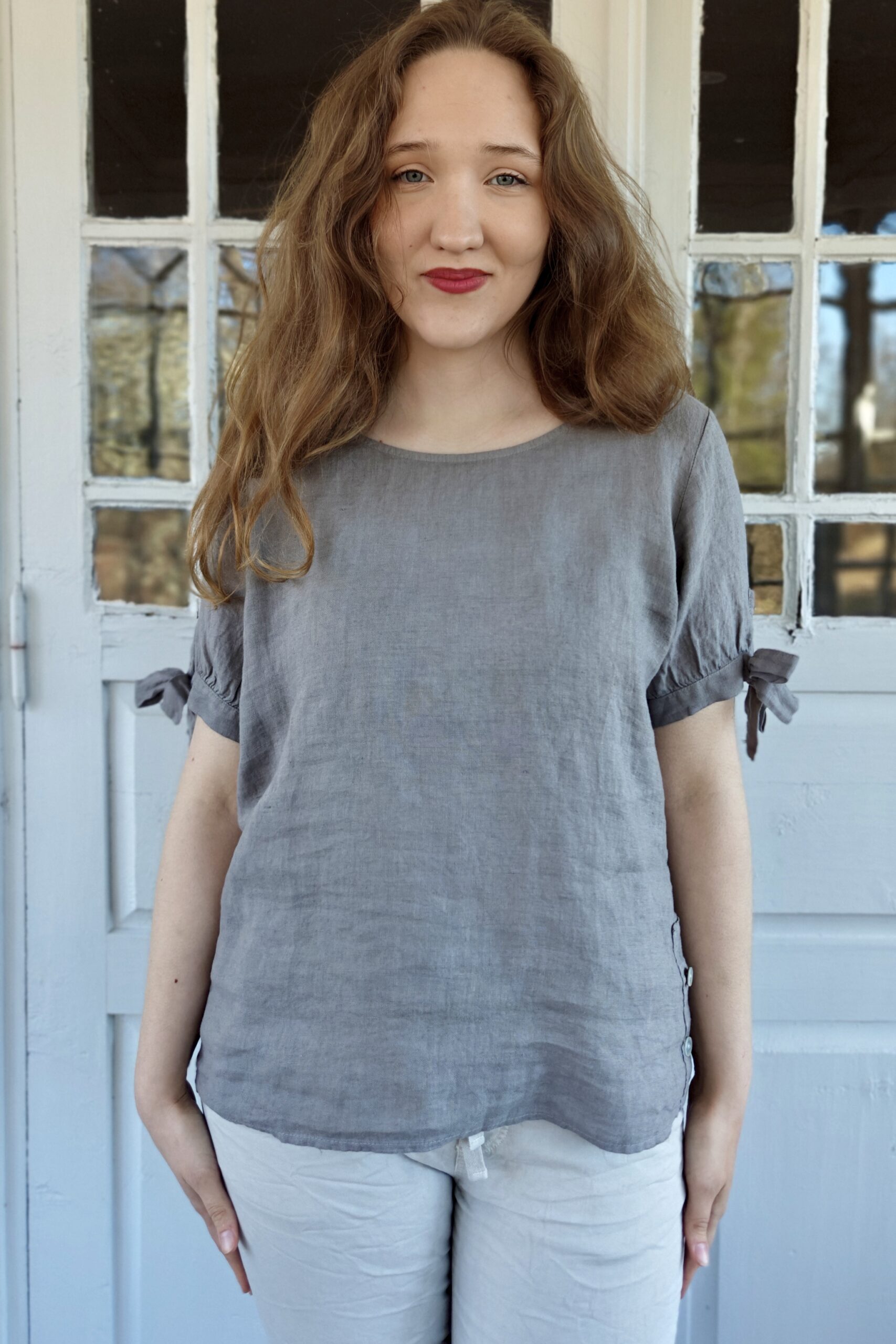 Pellavatehdas Nuppu pellavapaita ruskea