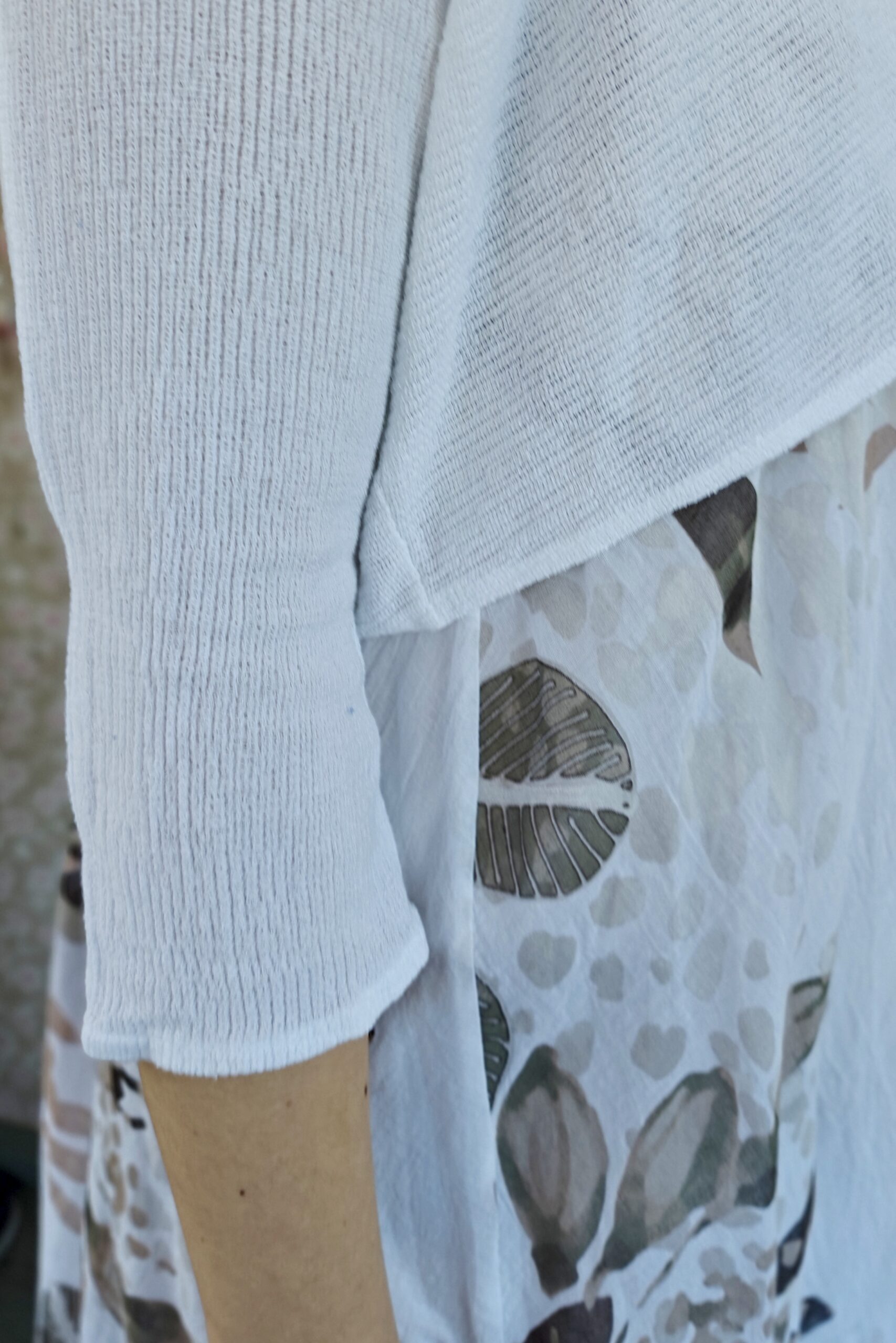 Aurelia puuvillamekko, valkoinen/beige - Image 3