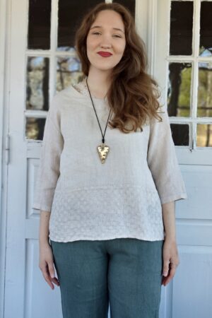 Pellavatehdas Sara pellavapaita beige