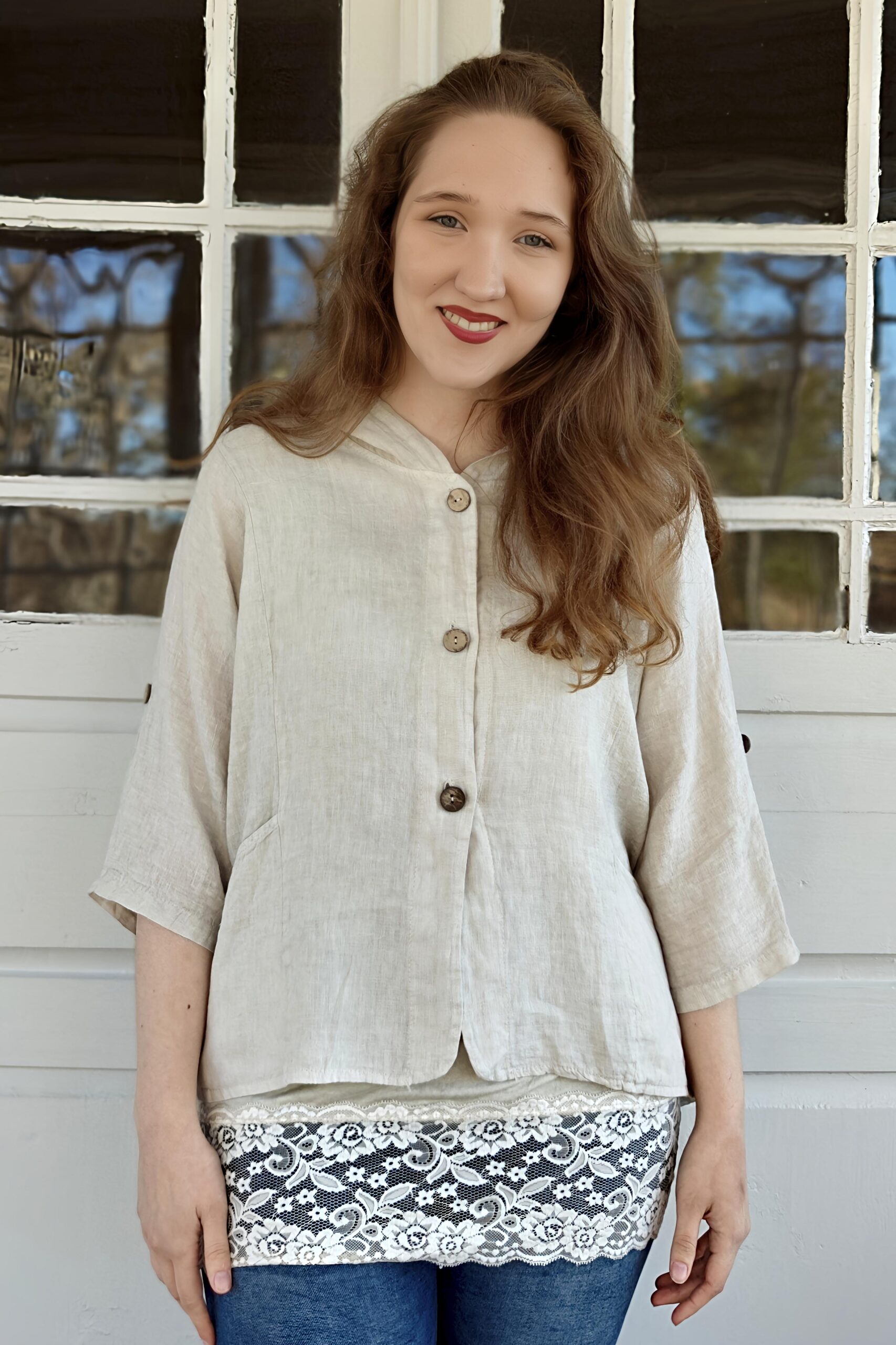 Pellavatehdas Bliss pellavahuppari beige