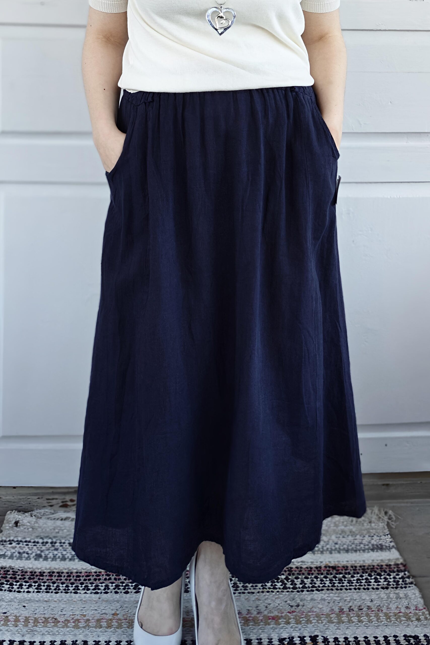 Pellavatehdas Vilna pellavahame tummansininen