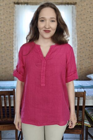 Mandi pellavapaita pinkki Pellavatehdas