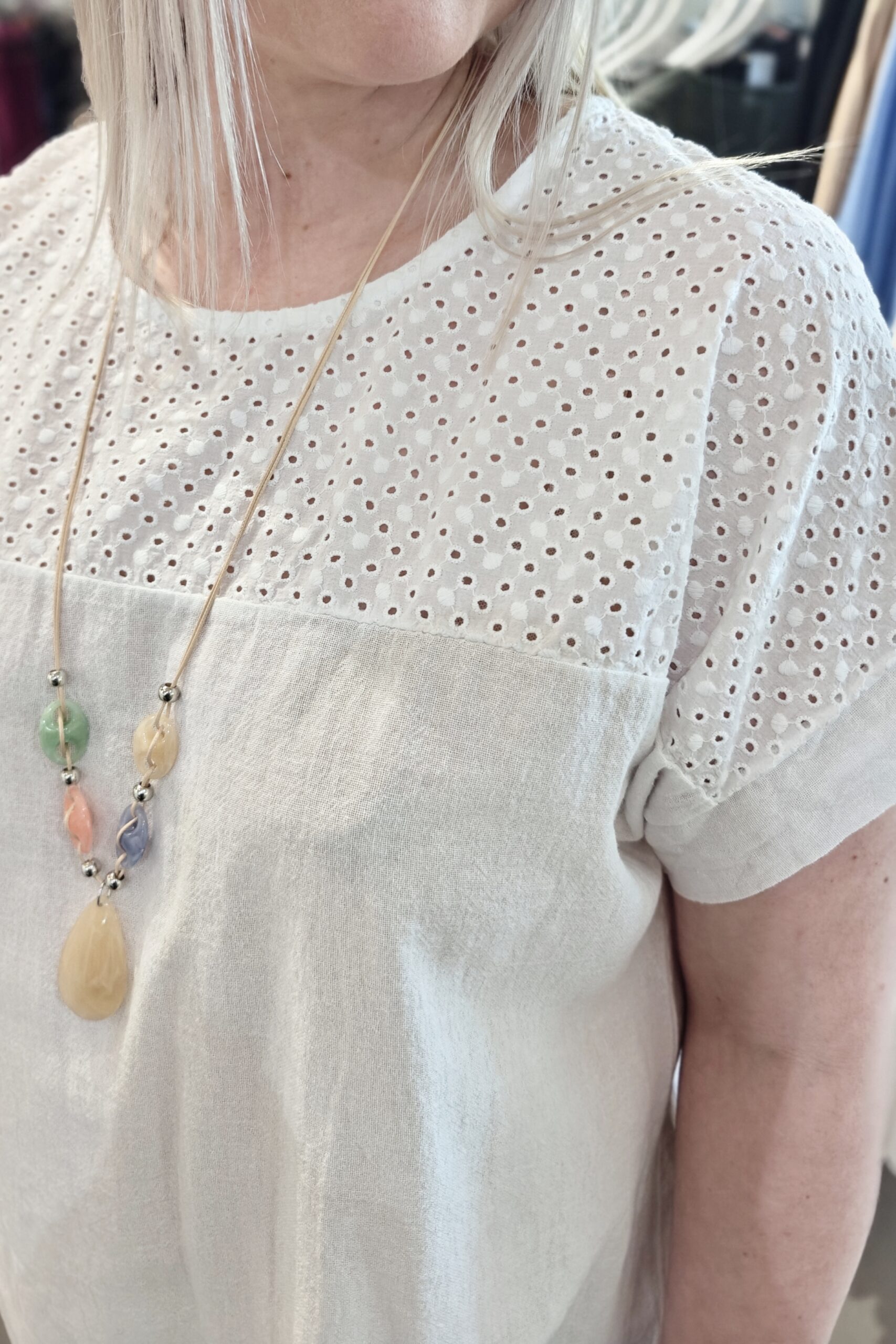 Hania puuvillapaita, valkoinen 42/48 - Image 3