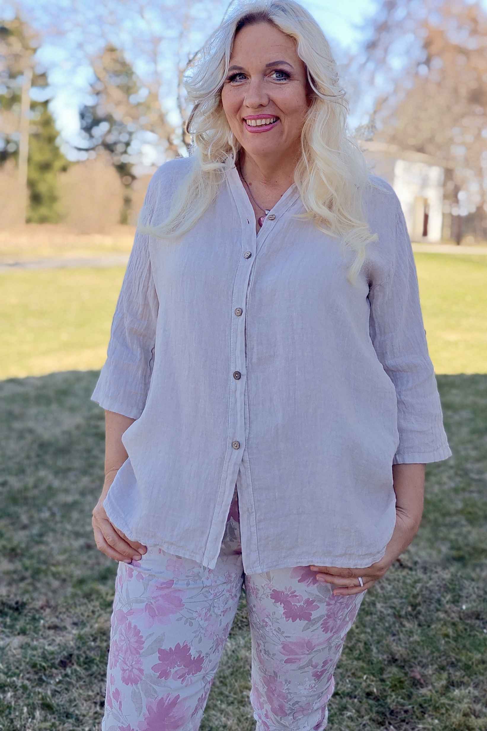 Pellavatehdas Malla pellavapaita beige