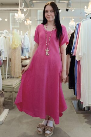 Pellavatehdas Cindy pellavamekko pinkki