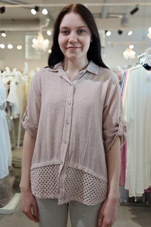 Pellavatehdas June paita beige