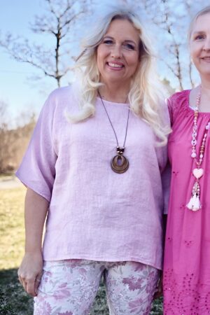 Pellavatehdas Lugano pellavapaita roosa