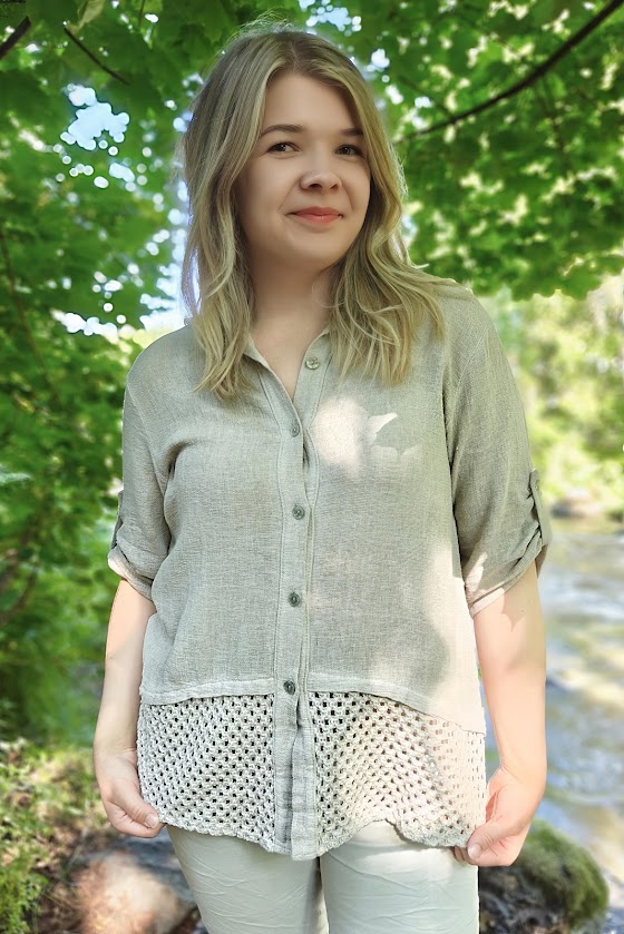 Pellavatehdas June paita beige