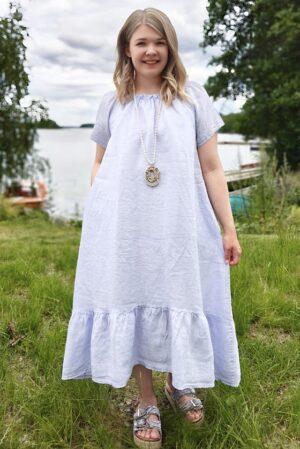 Pellavatehdas Kesäunelma pellavamekko blush liila