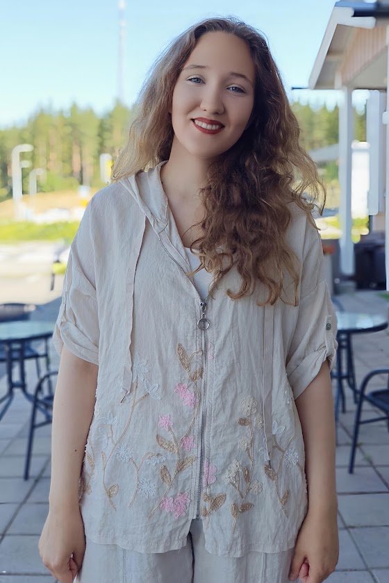 Pellavatehdas Isolde huppari beige