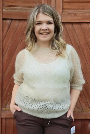Pellavatehdas Helena mohairneule beige