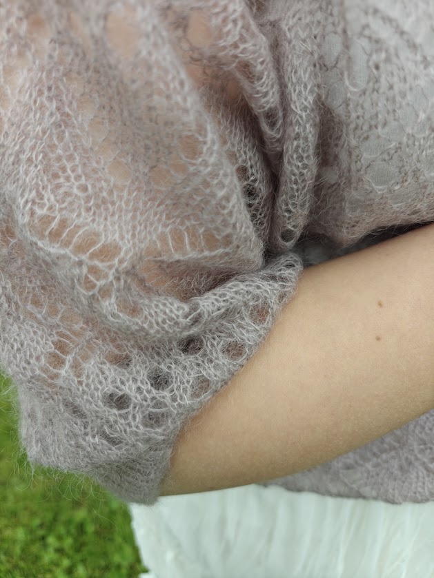 Helena mohairneule, kaakaonruskea M/XL - Image 5
