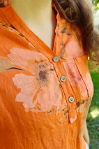 Juliet pellavapaitis, oranssi M/L - Image 3
