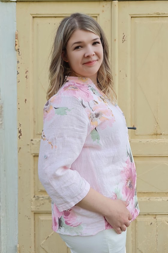 Juliet pellavapaitis, vaaleanpunainen M/L - Image 3