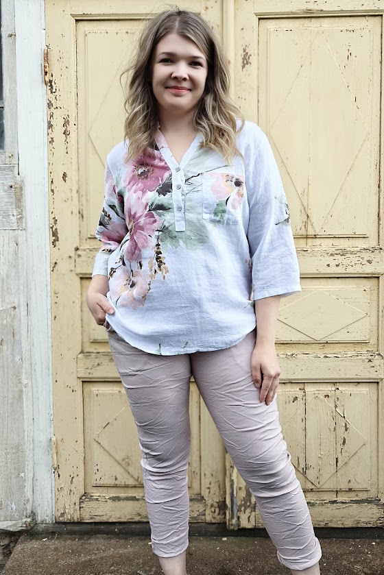 Pellavatehdas Juliet pellavapaita valkoinen