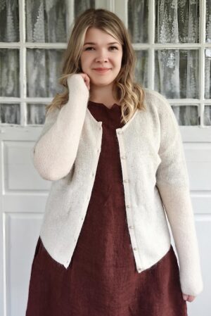 Pellavatehdas Kerttu mohairneuletakki beige