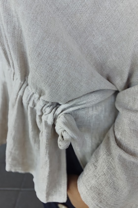 Rilla puuvilla/pellavapaita, beige M/XXL - Image 4
