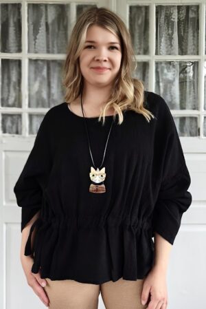 Pellavatehdas Rilla paita musta