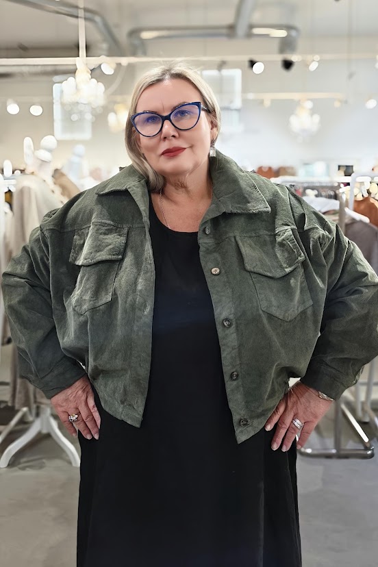 Peg samettijakku, kakivihreä 2XL/3XL - Image 3