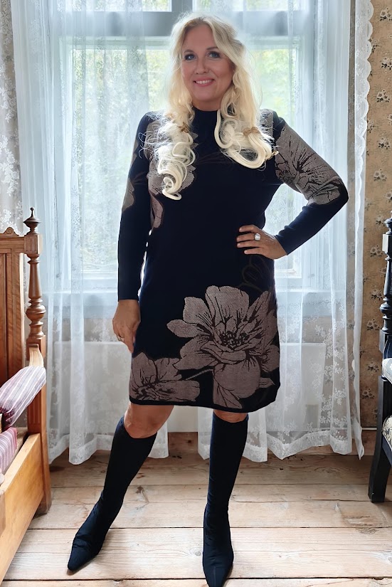 Serena neulemekko, musta - Image 2