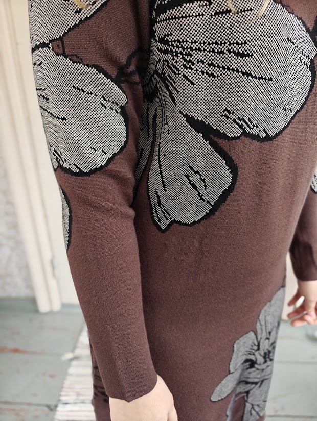 Serena neulemekko, suklaanruskea - Image 4